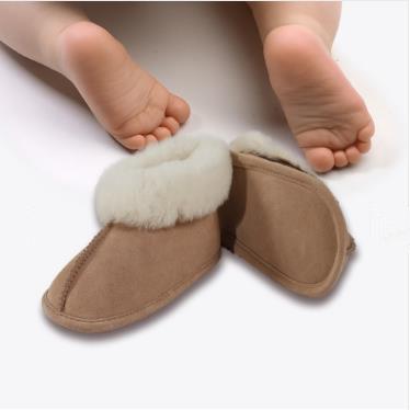 China 2021 New Style Double Face Lamb Fur Baby Sheepskin Breathable Warm Winter Boots for sale