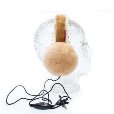 China Winter Warmer Earmuff Warm Ear Covers For Winter Cute Sheepskin Earmuffs With Earphone/Cheap Price From Factory“ for sale