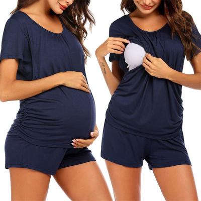 China Radiation Protection New Arrival Simple Comfortable Round Neck Short Sleeve Fashion Maternity T-shirt for sale