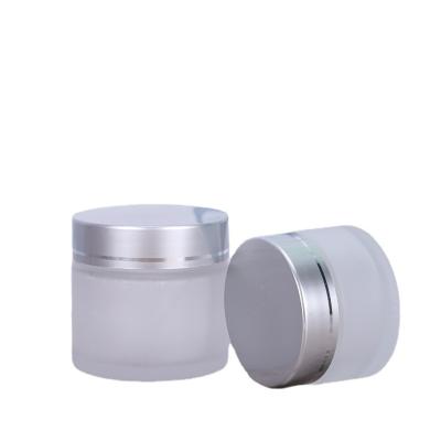 China Luxury Black Cosmetic Jars Amber Cream Glass Jar Cosmetic Glass Packaging Containers for sale