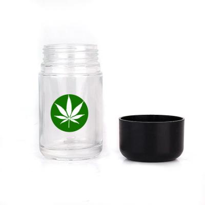 China Agriculture Supplier Design Glass Stash Jar With Child Proof Lids Weed Glass Bottles for sale