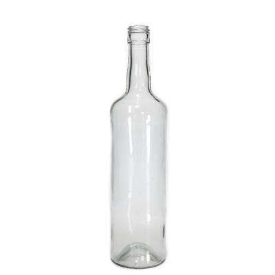 China Wholesale Beverage Whiskey Bottle 650ml Glass Liquor Clear Wine Bottle for sale