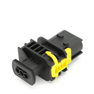 China Automotive New Energy TE Sealed Waterproof Male Terminal Wiring Harness 3 Pin Automotive Electrical Connector 1-1670730-1 for sale