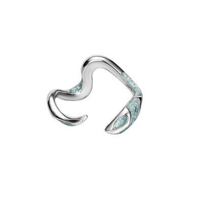 China Hot Sale Vintage 925 Sterling Silver Snake Open Adjustable FASHIONABLE Finger Rings for sale