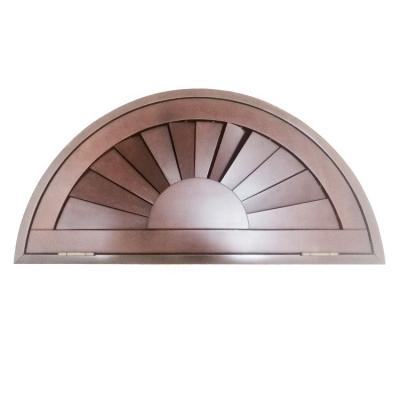 China Eco-Friendly Custom Semi-Round Windows Sunburst Shutters for sale