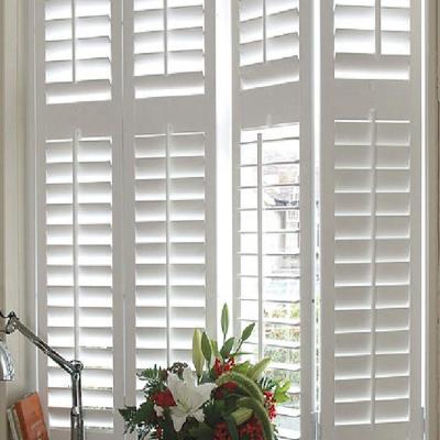 China Eco - Friendly Custom Bi Folding Fold Out Interior Track Plantation Shutters for sale