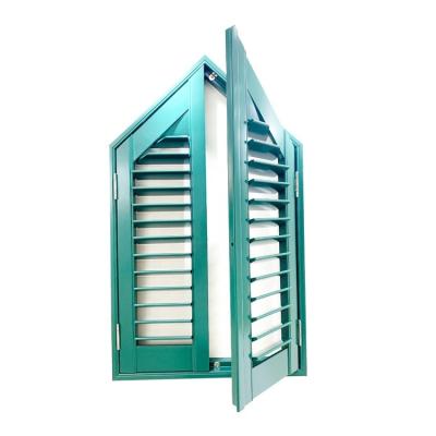 China Eco-Friendly Interior Window Shaped Plantation Shutters Basswood for sale