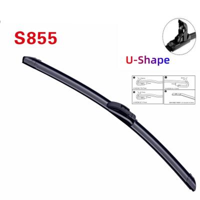 China U-shape wiper arm & Baynet wiper arm wiper blades apply for brand of blade& rubber strip S855 U-shape wiper arm wiper blade bmw&bosh brand wiper blade for sale