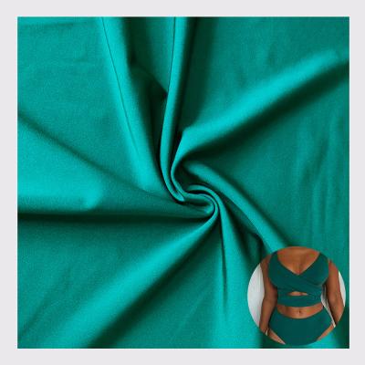 China Wholesale Wicking Single Knit Swimwear Woven Stretch Lycra Ripstop Shiny Nylon Spandex Fabric For Clothes for sale