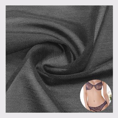 China High Quality Wicking Sports Bra Elastane 210GSM Polyamide Knitted Nylon Spandex Mesh Fabric For Underwear Lingerie for sale