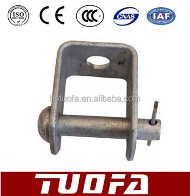 China Overhead line iron accessories D-bracket, D, D holder for shackler insulator or coil insulators for sale