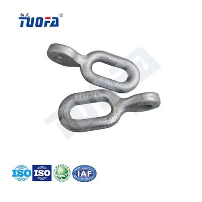 China Hot Dip Galvanized ZH Type Steel Ball Eye / Forged Extension Rings / Link Fitting for sale