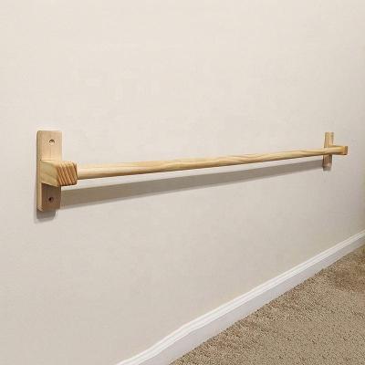 China Wooden Eco-Friendly Safety Training Pull Up Bar For Infants Solid Wood Poles for sale