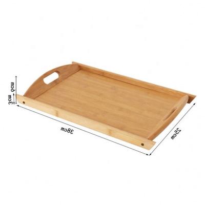 China Bamboo Wooden Serving Trays Eco-friendly Eco-Friendly Tray Cheap Wholesale Natural Tray for sale