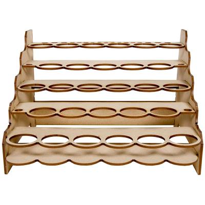 China Eco-friendly Wooden Paint Rack Lubricant Boxed Storage Rack 28 Can Spray To Paint Organizer for sale