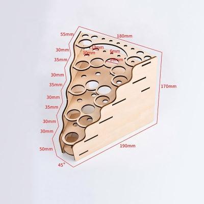 China Eco-friendly Wooden Spray Rack Display Rack Advertising Board Retail Display Stand for sale