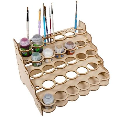 China Eco-friendly Aerosol Spray Paint Wooden Boxes Display Rack Lacquer And Gel Shelf Rack For Store Display for sale