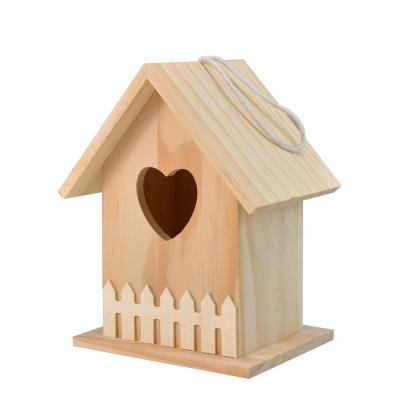 China Wholesale Custom Made Wooden Bird Nest Breathable Mounted Aviary Wood Cages for sale