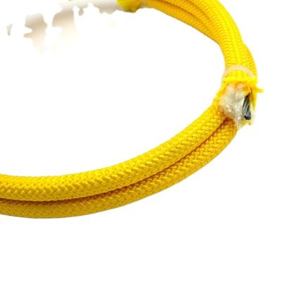 China Steel Braided Polyester Rope + Polyester Climbing Rope With Steel Wire Core for sale