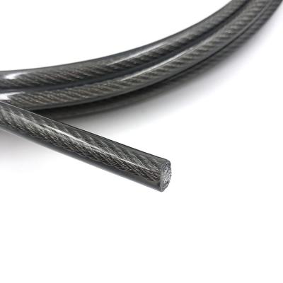 China Rope Transparency PVC Coated Steel Wire Rope For Sale for sale