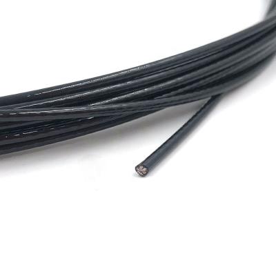 China Plastic Coated Rope Black Steel Wire Rope 1.5mm In Stock for sale