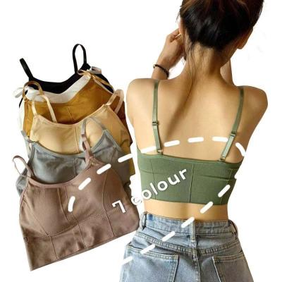 China One-piece Most popular seamless chest sports boob Wrapped Chest Girl Lady Vest Seamless Bra for sale