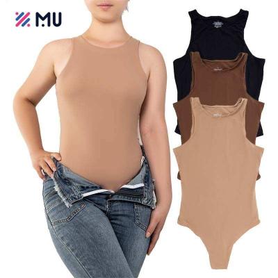 China Anti-Bacterial Wholesale T Shirt Body Suit Top One Piece Thong Body Shaper Seamless Sculpting Fajas Colombianas Bodysuit Shapewear For Women for sale