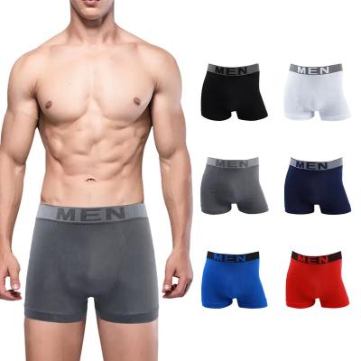 China Anti-Bacterial High Quality Men Underwear Comfortable Boxer Briefs Breathable Customized Boxers for sale