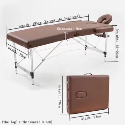 China Popular hot sale cheap price portable aluminum massage table for spa for sale