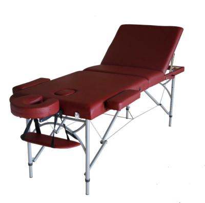 China Handcrafted aluminum legs massage salon new design portable massage table 3 section for sale