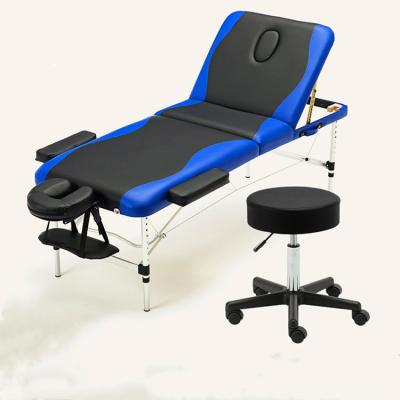 China SPA salon new design best quality portable aluminum folding massage table for sale for sale