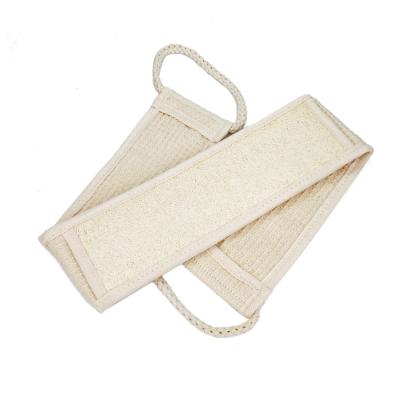 China Wholesale Natural Soft Back Long Handle Long Body Cleansing Scrubber Exfoliating Loofah Belt for sale