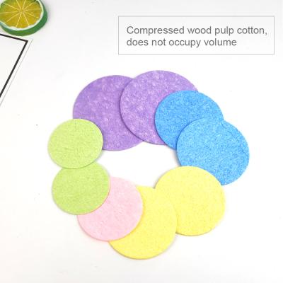 China Viable Biodegradable Wood Facial Paste Compressed Kitchen Wash Dish Cleaning Cellulose Sponge for sale