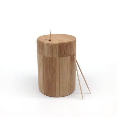 China Factory Direct Sale Disposable Eco-friendly Bamboo Toothpicks Holder for sale