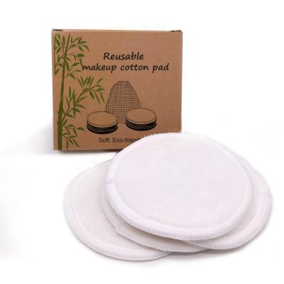 China Hot Selling Reusable Facial Massager Rounds Amazon Velvet Cotton Makeup Remover Bamboo Cleaning Pad for sale