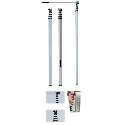 China OEM Tripod Survey Equipment , 8 Foot Aluminum Telescoping Rod for sale