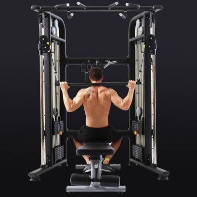 China 2021 New Smith Machine Steel Training Equipment Full Free Squat Bench Press Squat Rack Gantry Frame Universal Fitness Home for sale