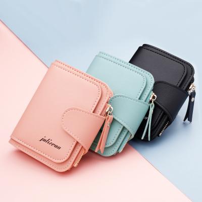 China Daily Use Customized Portable Multi-card PU Leather Clutch Zipper Bag Card Holder Wallet With Zipper for sale