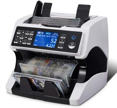 China AL-920 USD, EUR, GBP, CAD, MXN Mix Bill Value Counting Machine Bill Counter Banknote Money Case 50x110-90x190mm for sale