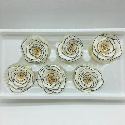 China Wholesale 5-6cm Color Preserved Roses Flower Eternal Roses Home Decoration New for sale