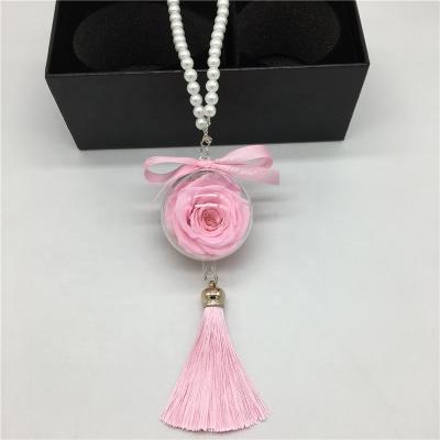 China Wholesale Home Decorationc Long Life Roses Preserved Roses Car Hanging Gift for Kunming Car Owners for sale