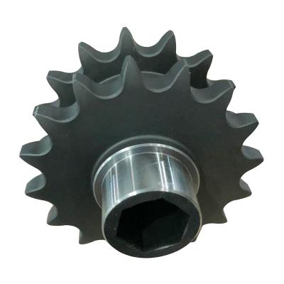 China Lots of Goods C45# Chinese Steel High Quality Double Strand Roller Chain Sprocket Transmission Machine for sale