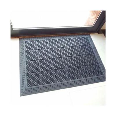 China Oriental Design Direct Selling Brush Pad Three Non-slip Plastic Brush Three Into A Floor Hollow Mat for sale