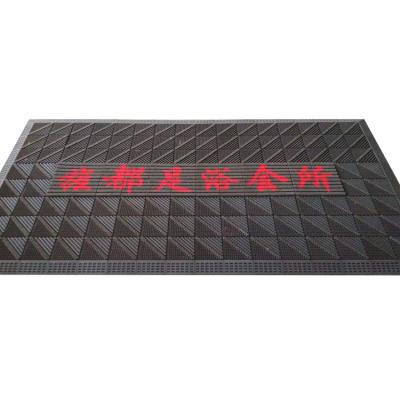 China Anti Slip Anti-Bacteria Custom Printed Logo Door Mat Outdoor Floor Mat for sale