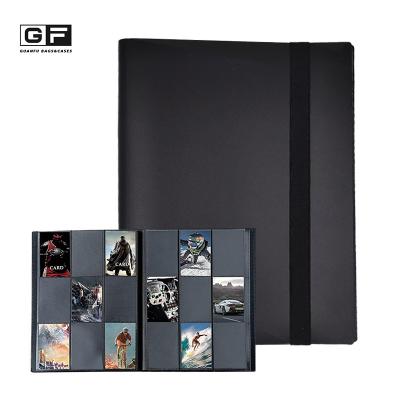 China Card Collection Black 9 Pockets Factory Custom Collectible Card Binder Album for sale