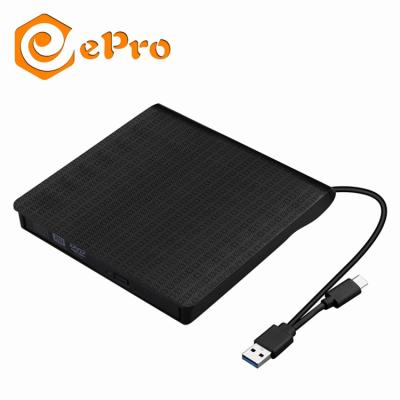 China New USB 3.0 ePro EDD01 External Portable Ultra Slim External CD DVD ROM Player Burner Reader dvd drive for sale