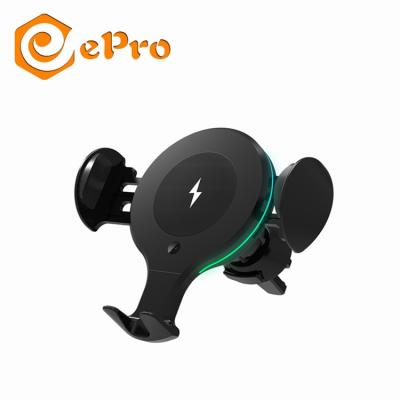 China Mobile Phone Factory Wholesale ePro X9 Car Fast Wireless Charger Qi Standard Charge For Samsung/Huawei/iphone for sale