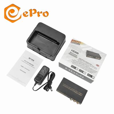 China Factory Price ePro HDCN0022M1 4K HDTV Splitter 5 Ports Full 3D Support 1080P 4Kx2K@30Hz With Power Adapter HDCN0022M1 for sale