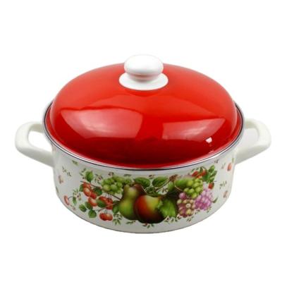 China Enamel Sustainable Cookware 2020 New Styles Enamel Camping Sets Enamel Mug for sale