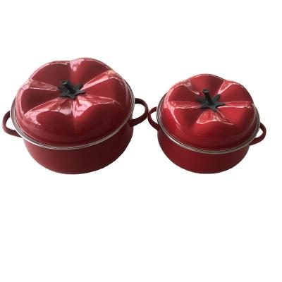 China Sustainable Enamel Casserole Sets Sold Well In South America Enamel Cooking Pots for sale